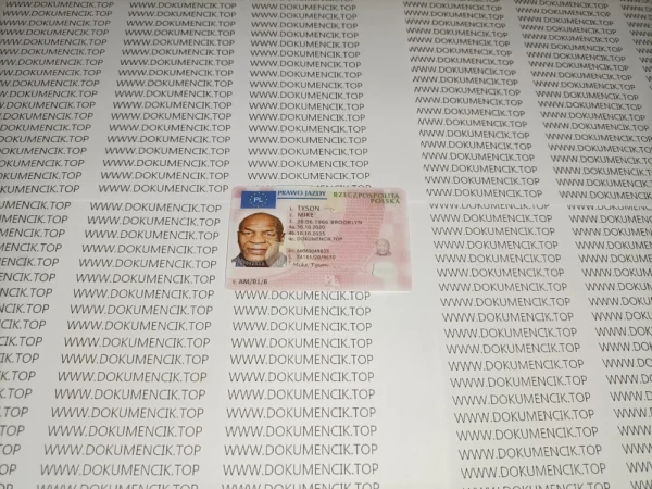 Prawo Jazdy Kolekcjonerskie Polskie Awers